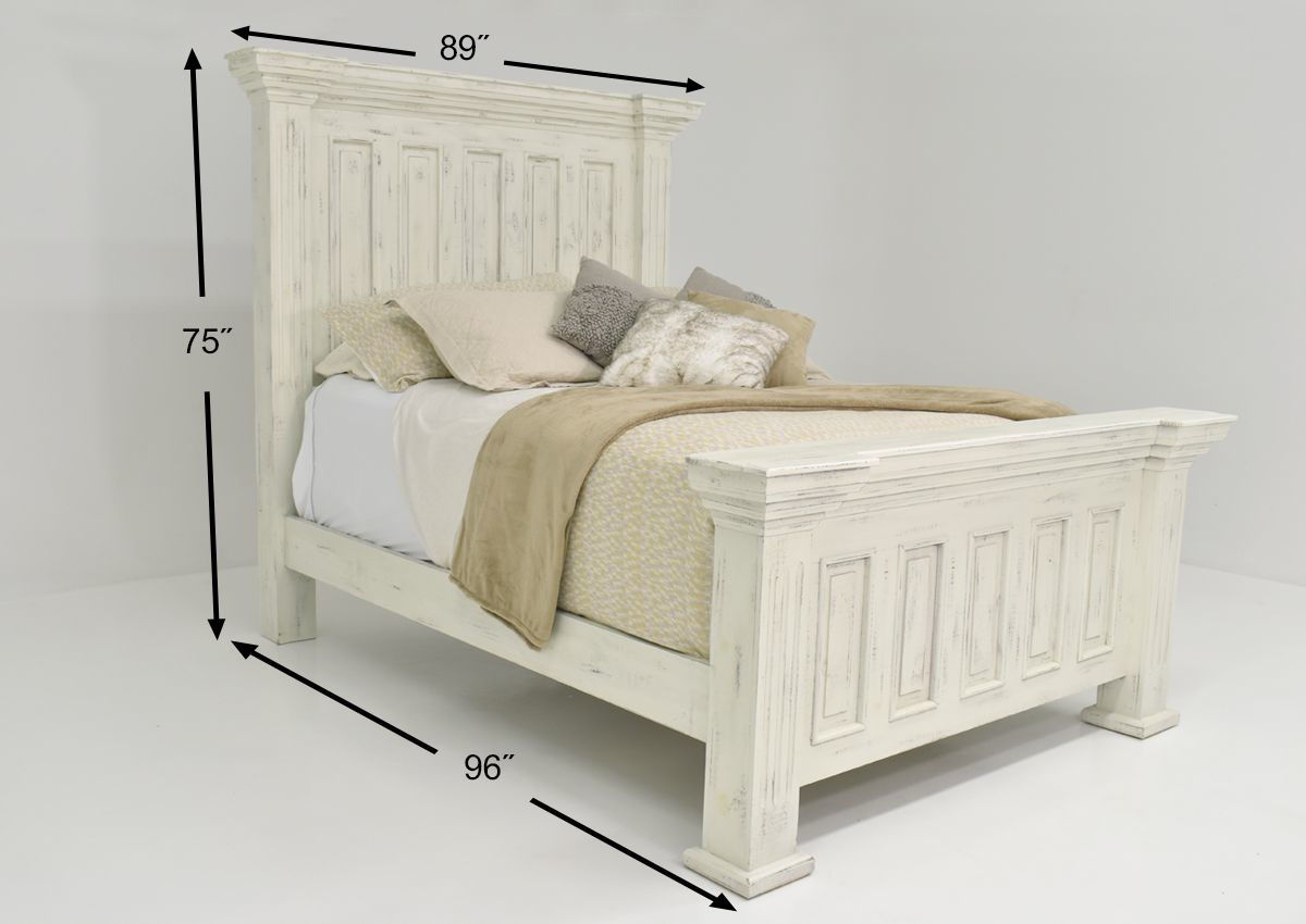 Chalet King Size Bedroom Set White Home Furniture Plus Bedding and