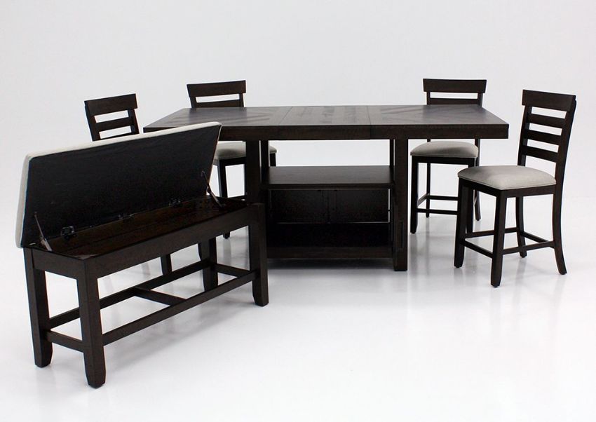 Colorado 6 Piece Counter Height Table Set Brown
