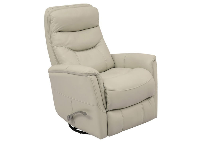 Gemini Leather Glider Recliner - Ivory White | Home Furniture Plus ...