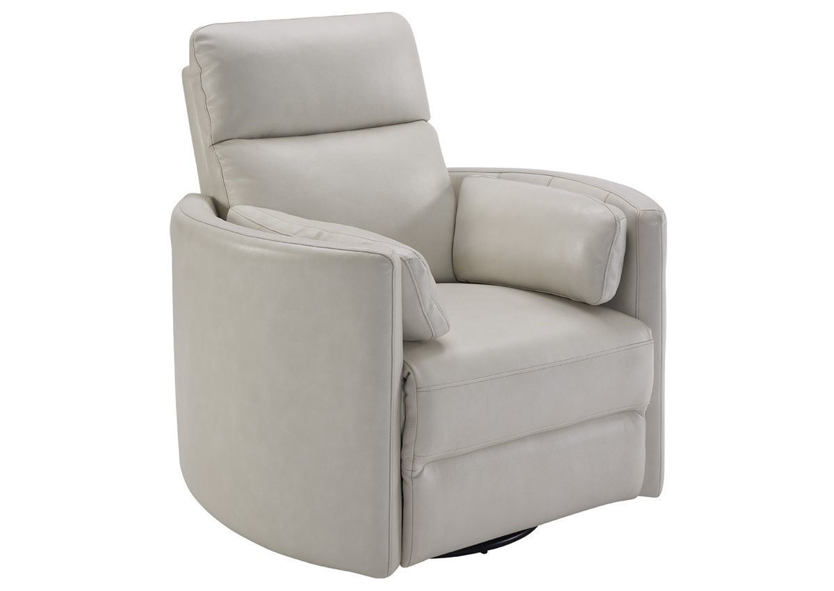 Radius POWER Leather Recliner Ivory White Home Furniture Plus