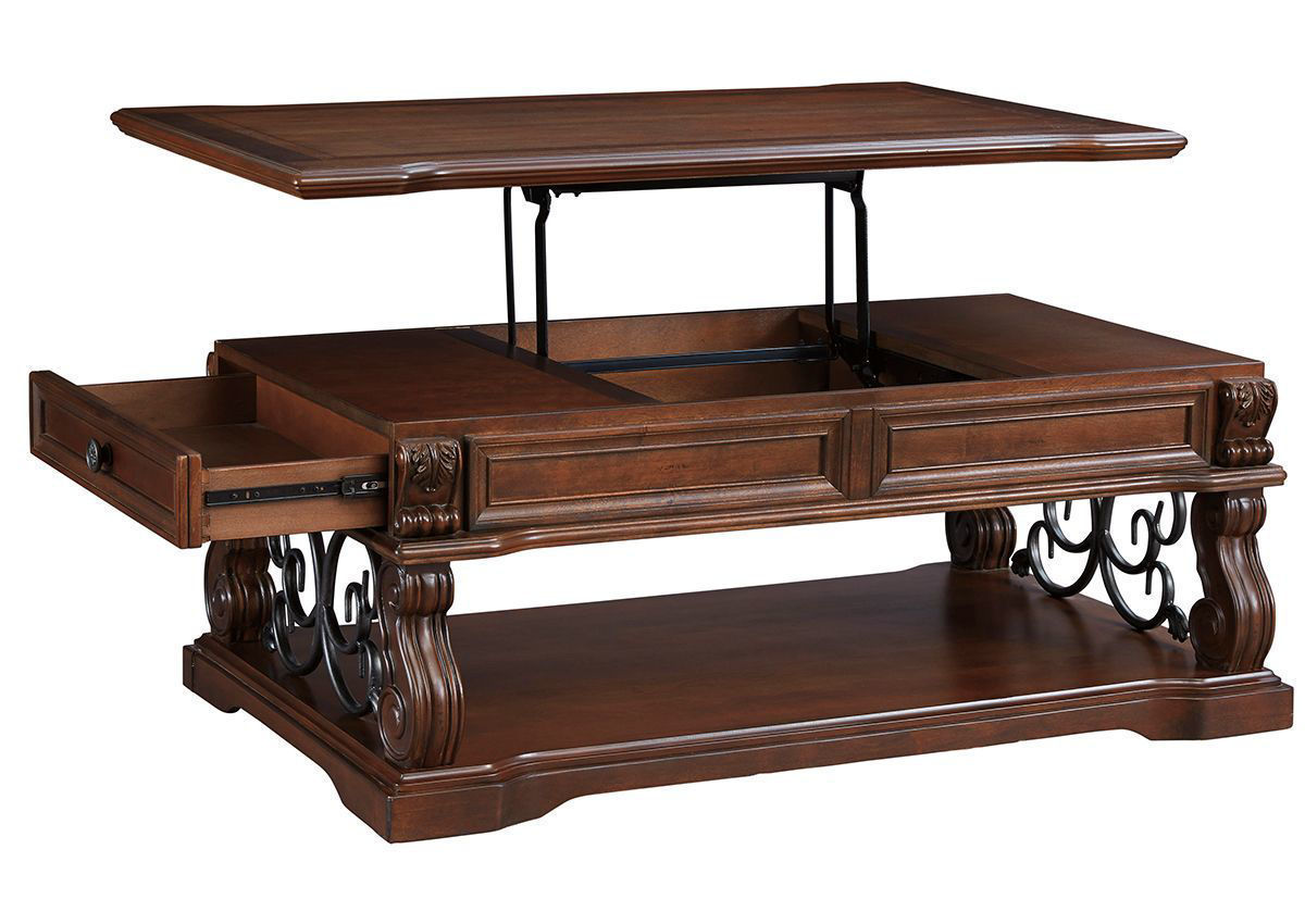 Alymere Lift-Top Coffee Table - Brown