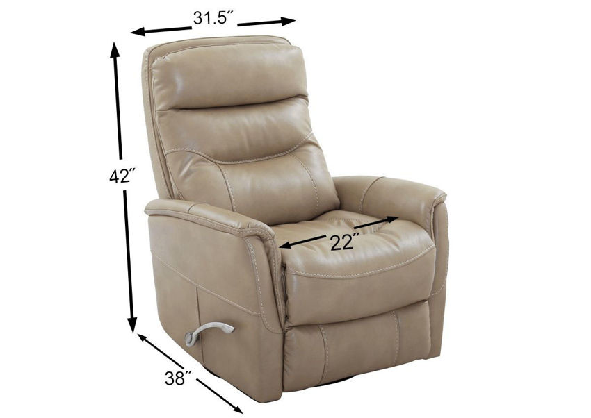 Gemini Glider Recliner Linen Taupe Home Furniture Plus Bedding
