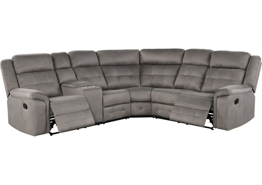 Keystone Reclining Sectional Sofa Gray