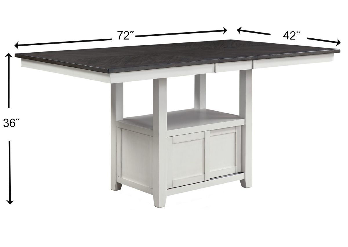 Buford Counter Height Dining Table Set Gray Home Furniture Plus