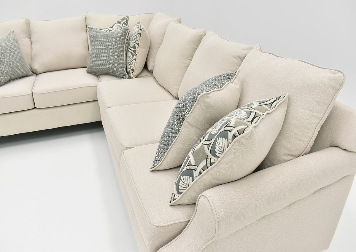 Bay Ridge Sectional Sofa Off White Home Furniture Plus Bedding and Mattress Center