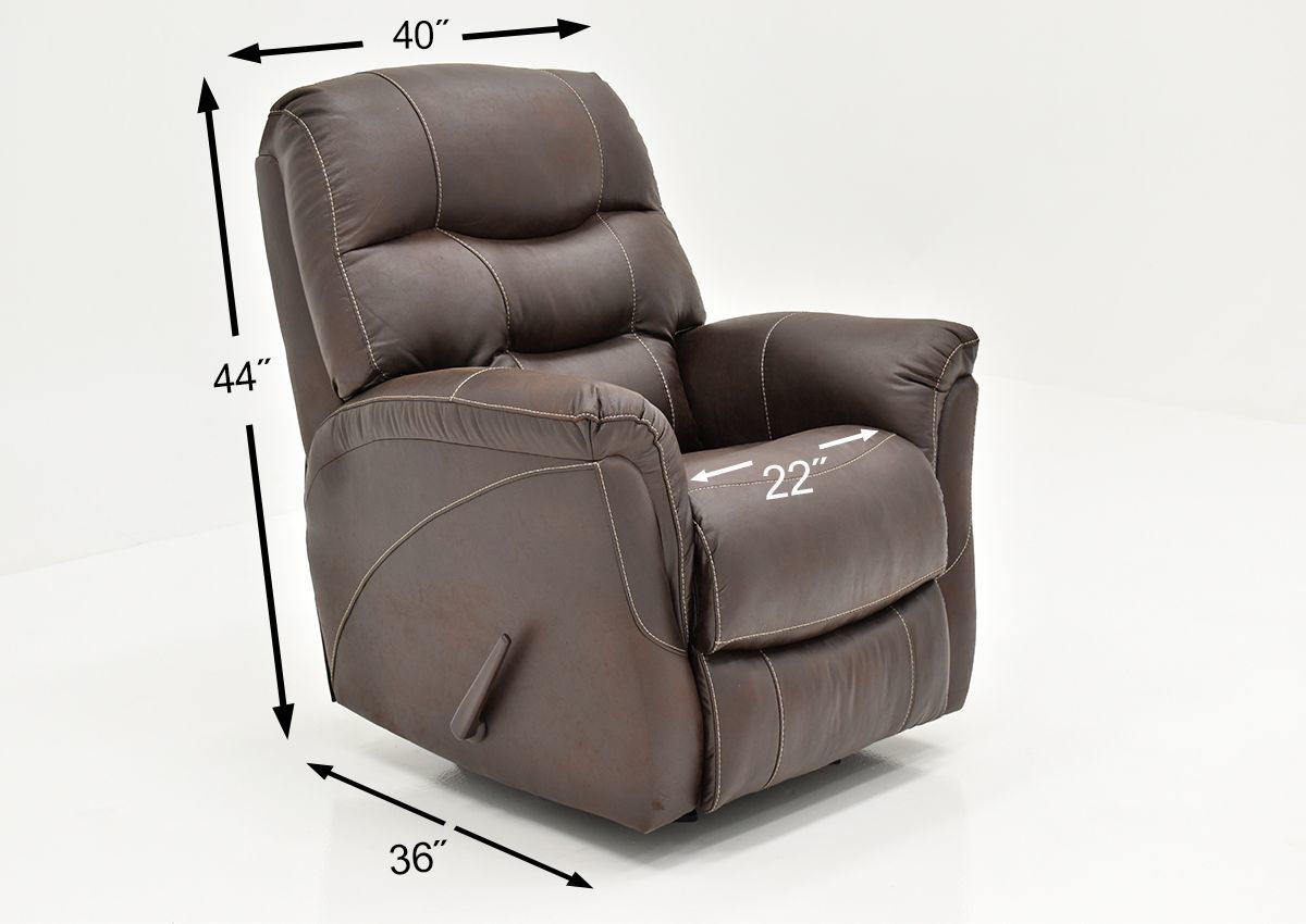 Sierra Rocker Recliner Brown Home Furniture Plus Bedding and Mattress Center