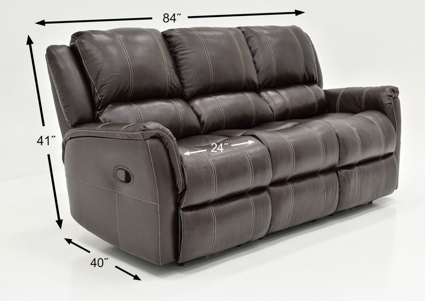0034800 Mercury Leather Reclining Sofa Brown 850 