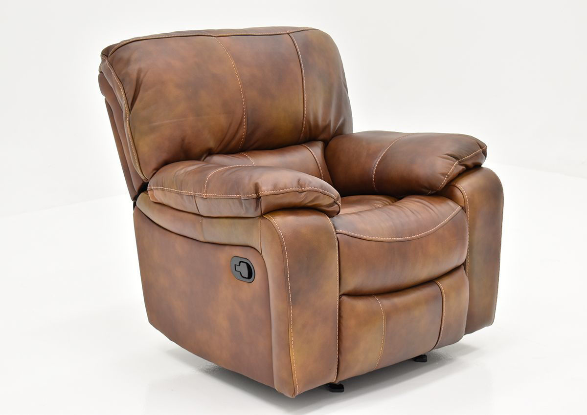 Legend Leather Glider Recliner Brown Home Furniture Plus Bedding and Mattress Center