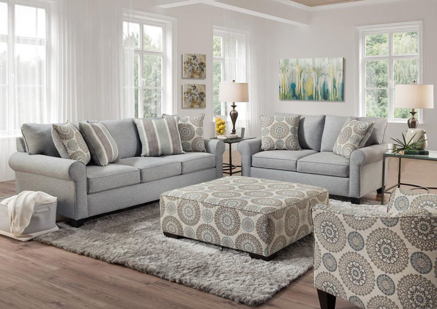 Vivian Sofa Set Gray Home Furniture Plus Bedding and Mattress Center