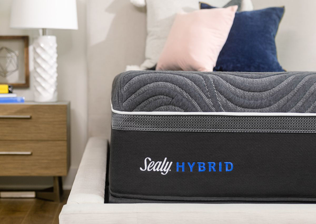 Sealy Hybrid Premium Silver Chill Firm Mattress Queen Size Home Furniture Mattress Center 6960