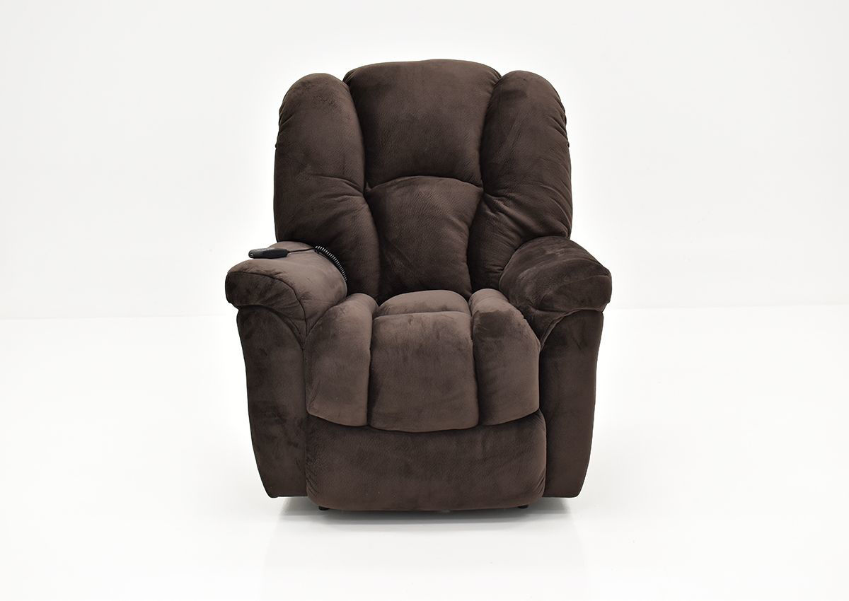 Travis Power Lift Recliner Dark Brown Home Furniture Plus Bedding