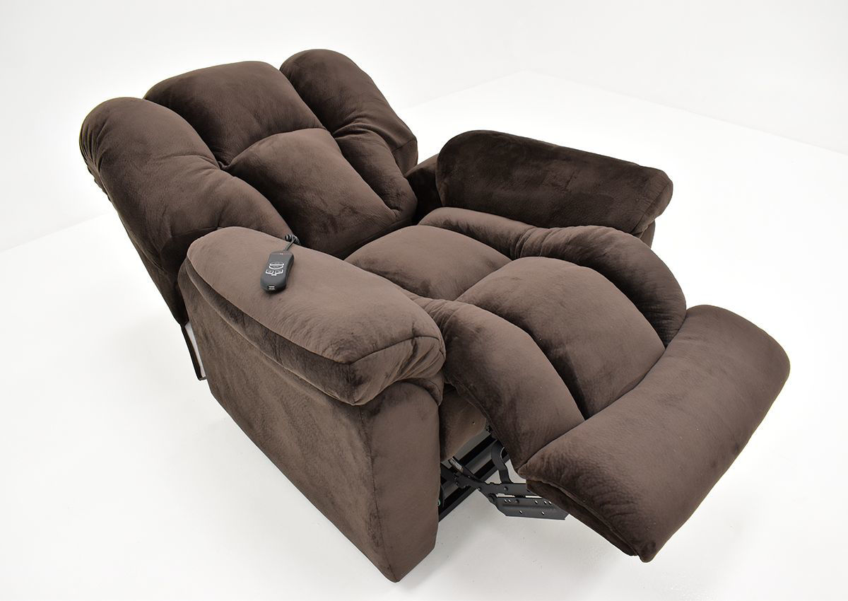 Travis Power Lift Recliner Dark Brown Home Furniture Plus Bedding