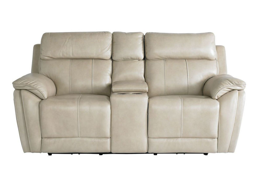 beige love seat recliner