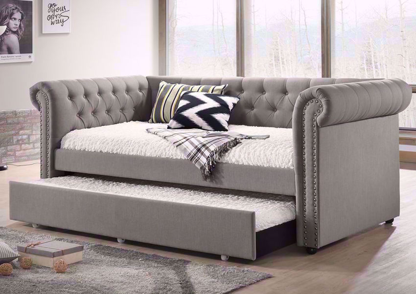 Ellie Daybed Gray Home Furniture Plus Bedding and Mattress Center