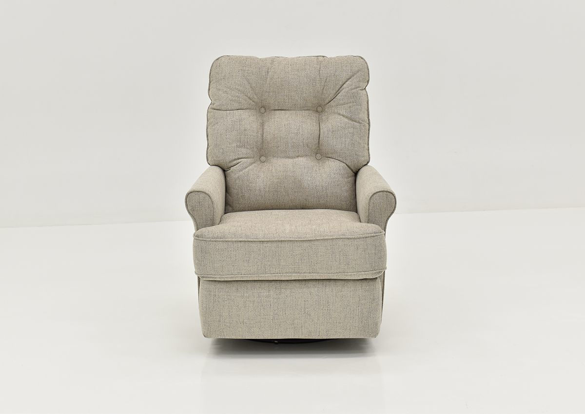 Carissa Swivel Glider Recliner Gray Home Furniture Plus Bedding