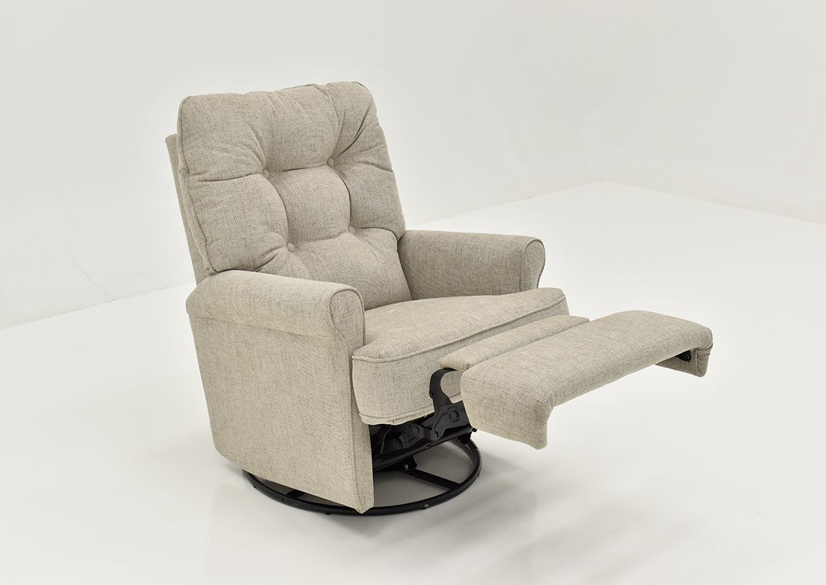 Carissa Swivel Glider Recliner Gray Home Furniture Plus Bedding