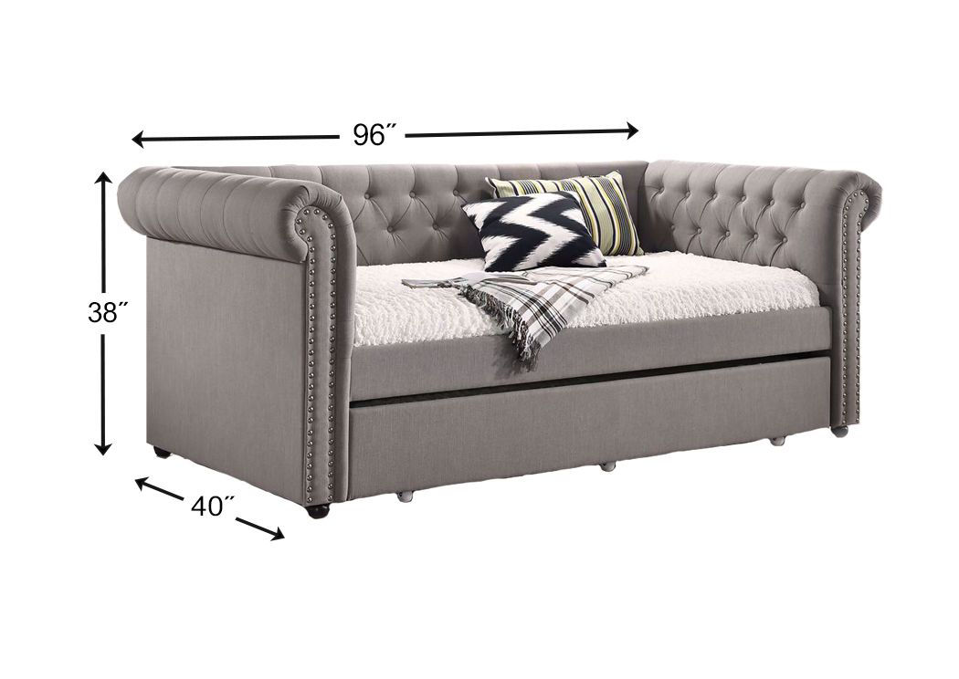 Ellie Daybed Gray Home Furniture Plus Bedding and Mattress Center