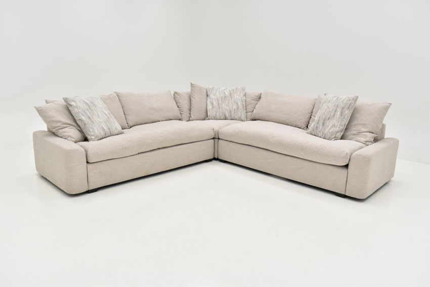 Valley Sectional Sofa Off White Home Furniture Plus Bedding and Mattress Center