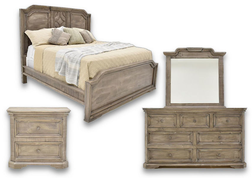 Westgate Queen Size Panel Bedroom Set Granite Home Furniture Plus