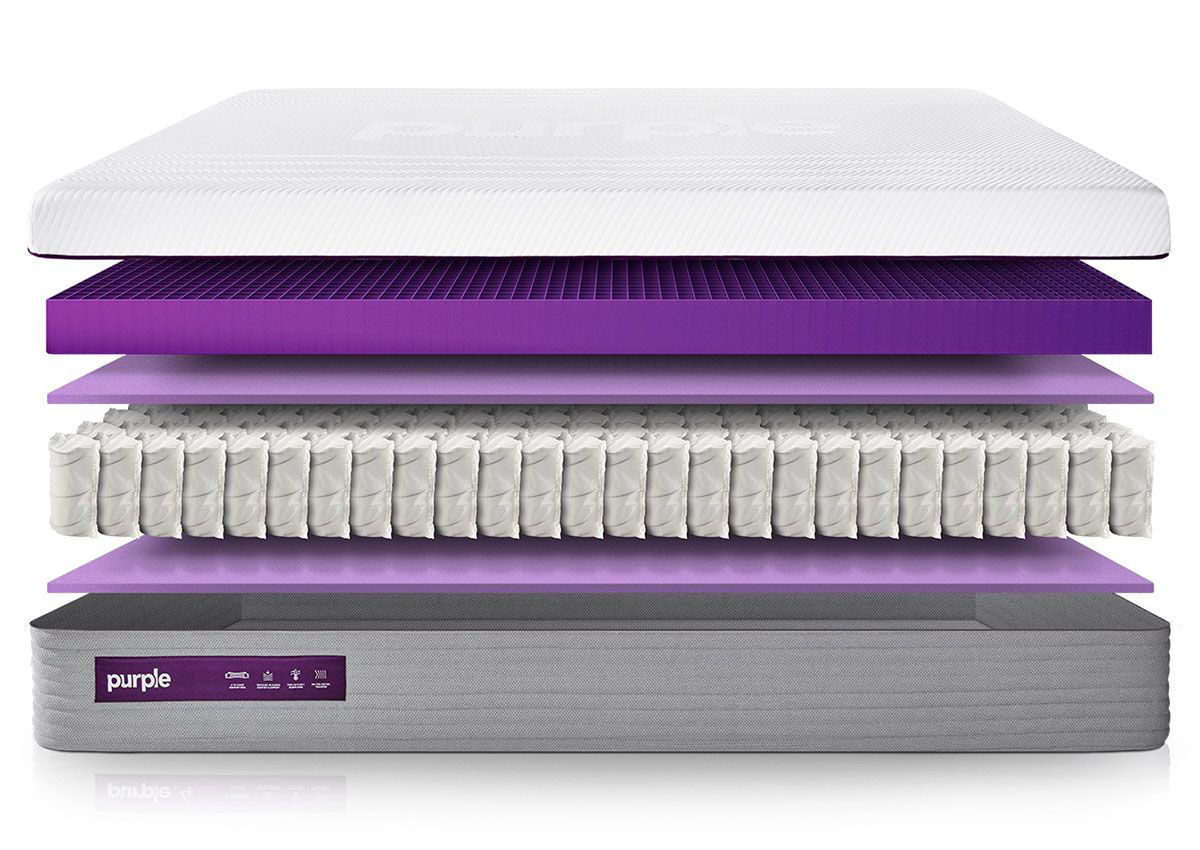 purple hybrid mattress dimensions
