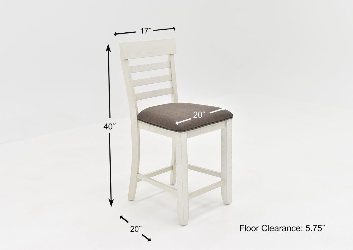 Kirkland 6 Piece Counter Height Dining Table Set White Home