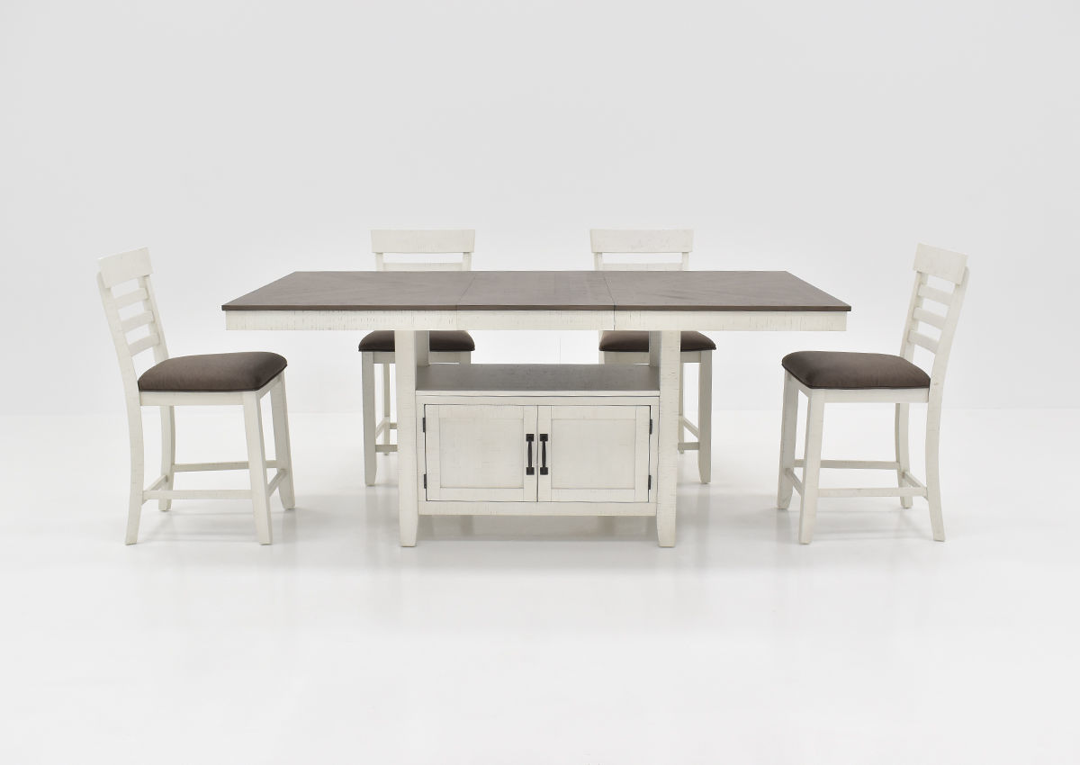 Kirkland 6 Piece Counter Height Dining Table Set White Home