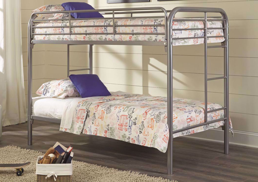 metal bunk beds twin over twin