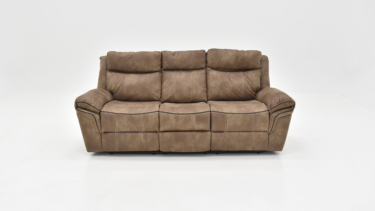 Nashville Reclining Sofa Set Brown Home Furniture