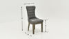 Dimension Details of the Rustic Upholstered Side Chair in Gray by Bernards | Home Furniture Plus Bedding
