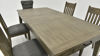 Close Up View of the Rustic Dining Table Set in Gray by Bernards | Home Furniture Plus Bedding