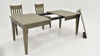 Extended View of the Leaf Removed from the Rustic Dining Table Set in Gray by Bernards | Home Furniture Plus Bedding