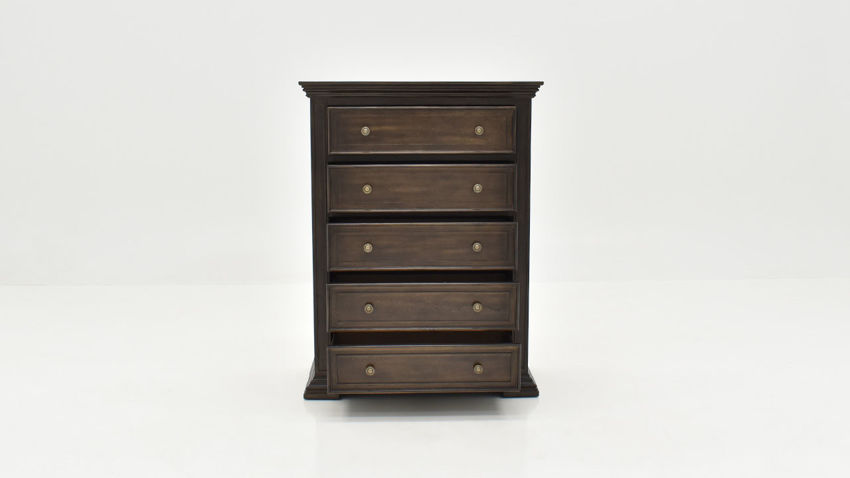 Front Facing View of the Big Valley Chest of Drawers in Brown by Liberty Furniture | Home Furniture Plus Bedding