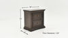 Dimension Details of the Big Valley Nightstand in Brown by Liberty Furniture | Home Furniture Plus Bedding