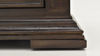 Close Up Foot View of the Big Valley Nightstand in Brown by Liberty Furniture | Home Furniture Plus Bedding