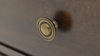 Close Up View of the Knob on the Big Valley Nightstand in Brown by Liberty Furniture | Home Furniture Plus Bedding