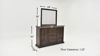 Dimension Details of the Big Valley Dresser with Mirror in Brown by Liberty Furniture | Home Furniture Plus Bedding