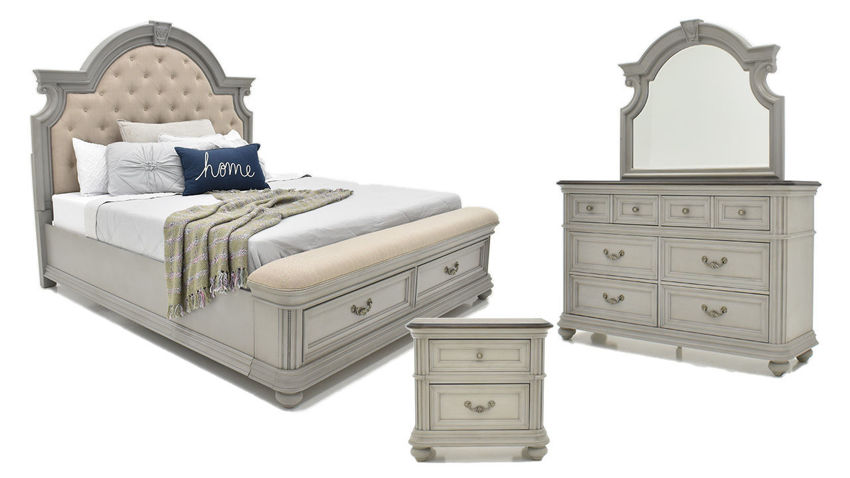 Picture of Keystone Queen Size Bedroom Set - Gray