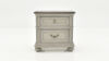 Front Facing View of the Keystone Nightstand in Gray by Avalon Furniture | Home Furniture Plus Bedding