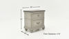 Dimension Details of the Keystone Nightstand in Gray by Avalon Furniture | Home Furniture Plus Bedding