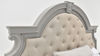 Close Up Headboard View  of the Keystone King Size Upholstered Storage Bed in Gray by Avalon Furniture | Home Furniture Plus Bedding
