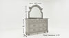 Dimension Details of the Keystone Dresser with Mirror in Gray by Avalon Furniture | Home Furniture Plus Bedding