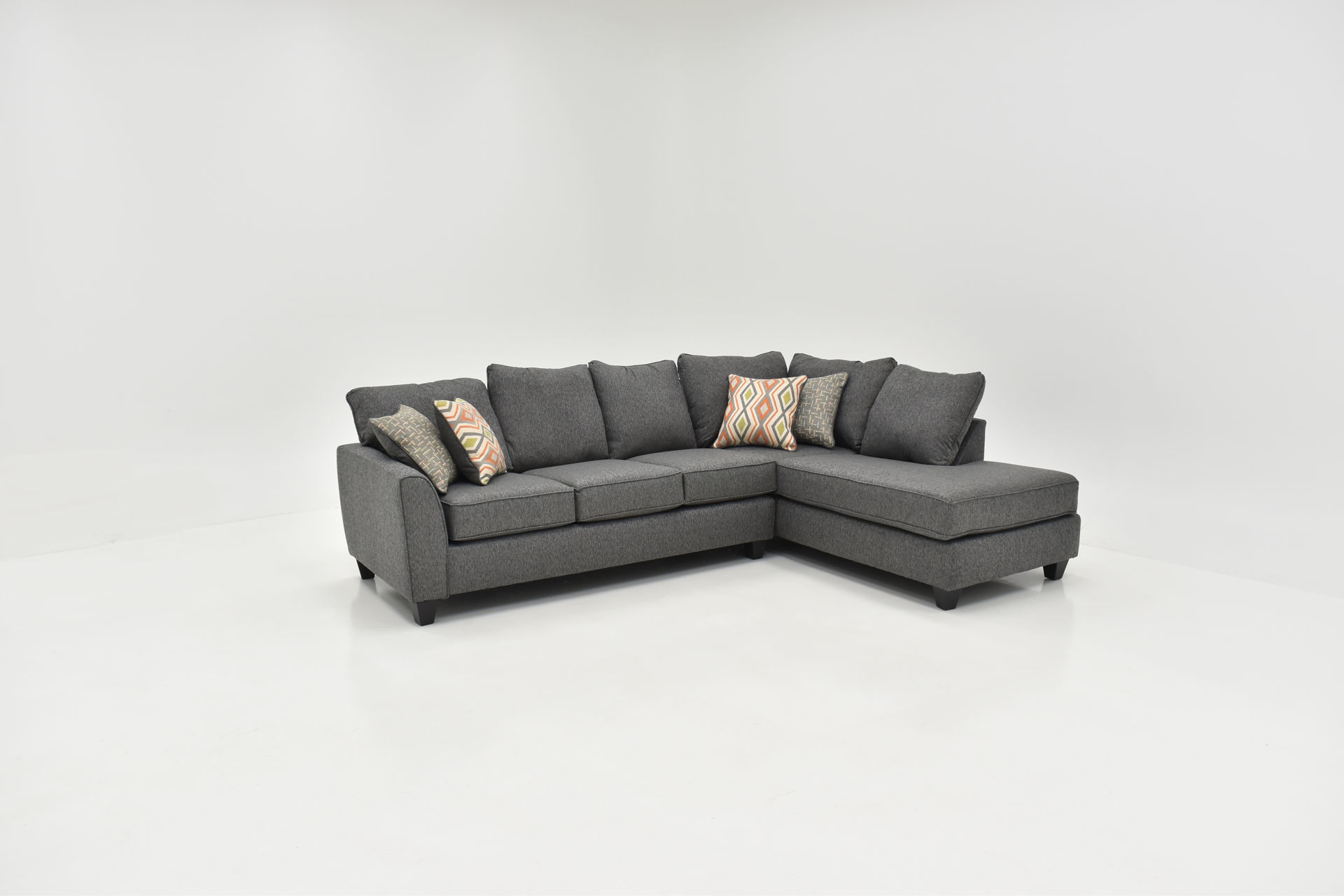Endurance Sectional Sofa Gray Home Furniture Plus Bedding and Mattress Center