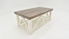 Angled Overhead View of the Spencer Coffee Table in Off-White by Vintage Furniture |Home Furniture Plus Bedding