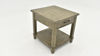 Angled Overhead View of the Rustic End Table in Gray by Bernards | Home Furniture Plus Bedding