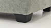 Close Up Foot View of the St. Charles Ottoman in Gray by Behold Home | Home Furniture Plus Bedding