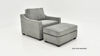 Angled View of the St. Charles Ottoman and Chair (sold separately)in Gray by Behold Home | Home Furniture Plus Bedding