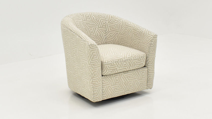 Picture of Ritzy Barrel Accent Chair - Off-White