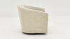 Side View of the Ritzy Barrel Accent Chair in Off-White by Behold Home | Home Furniture Plus bedding