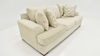 Slightly Angled View of the Ritzy Sofa in Off-White by Behold Home | Home Furniture Plus Bedding