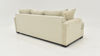 Slightly Angled Rear View of the Ritzy Sofa in Off-White by Behold Home | Home Furniture Plus Bedding